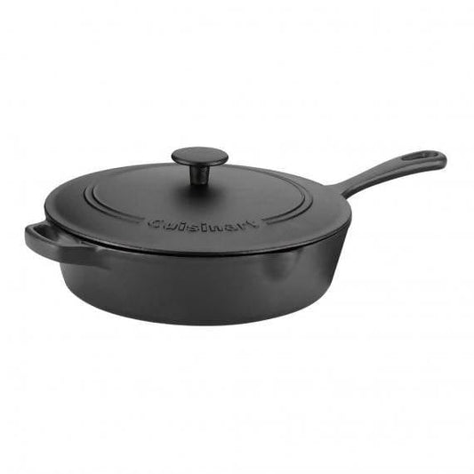 Cuisinart Chef's Classic Pre-Seasoned Cast Iron 12 Inch Fryer with Cover - CU-PCI45-30 Elegant AccScents