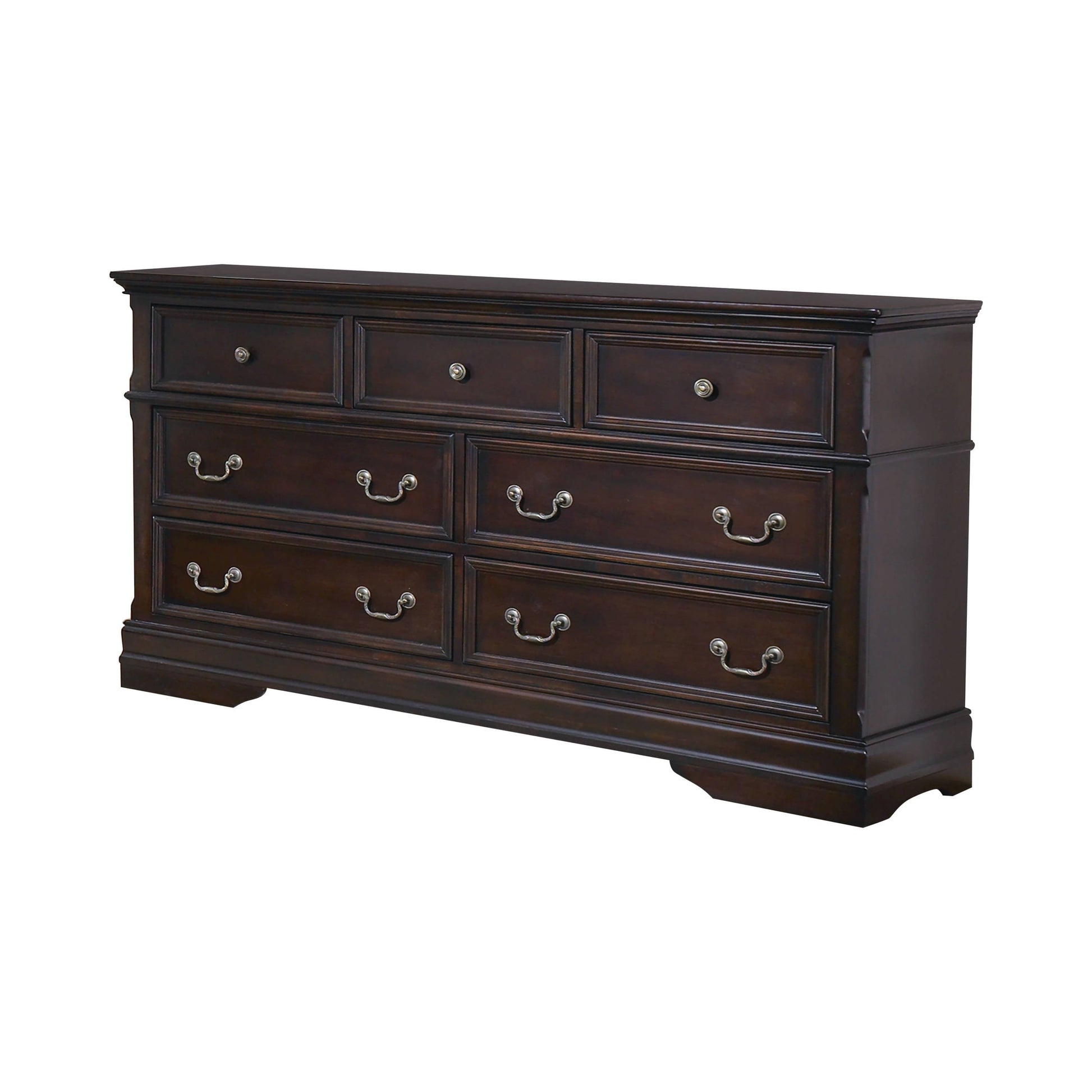 Cambridge 7-Drawer Rectangular Dresser Cappuccino Collection, Stunning European Inspired Design, Store Jewelry, Plenty Storage, Elegant: Cambridge SKU: 203193 coastmega