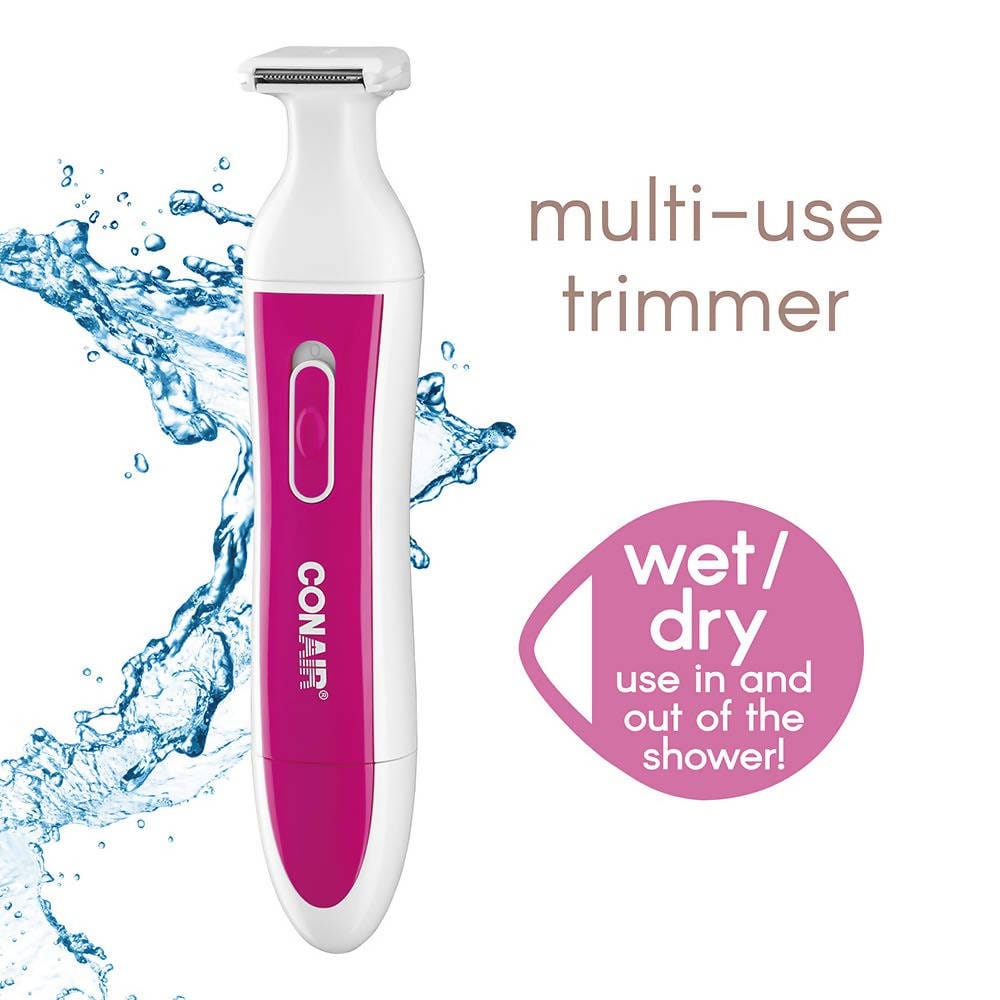 Conair Satiny Smooth All-In-One Personal Groomer this multi-purpose unit is perfect for trimming eyebrows, touching up sensitive and hard-to-reach places, and shaving legs and underarms. - LT7N Pie's Variety Store