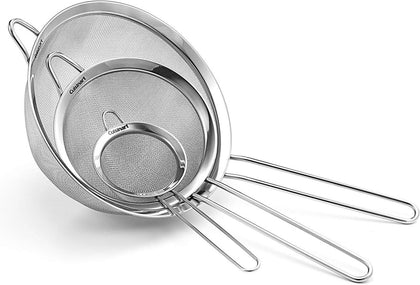 Cuisinart Set of 3 Fine Mesh Stainless Steel Strainers - CU-CTG-00-3MS