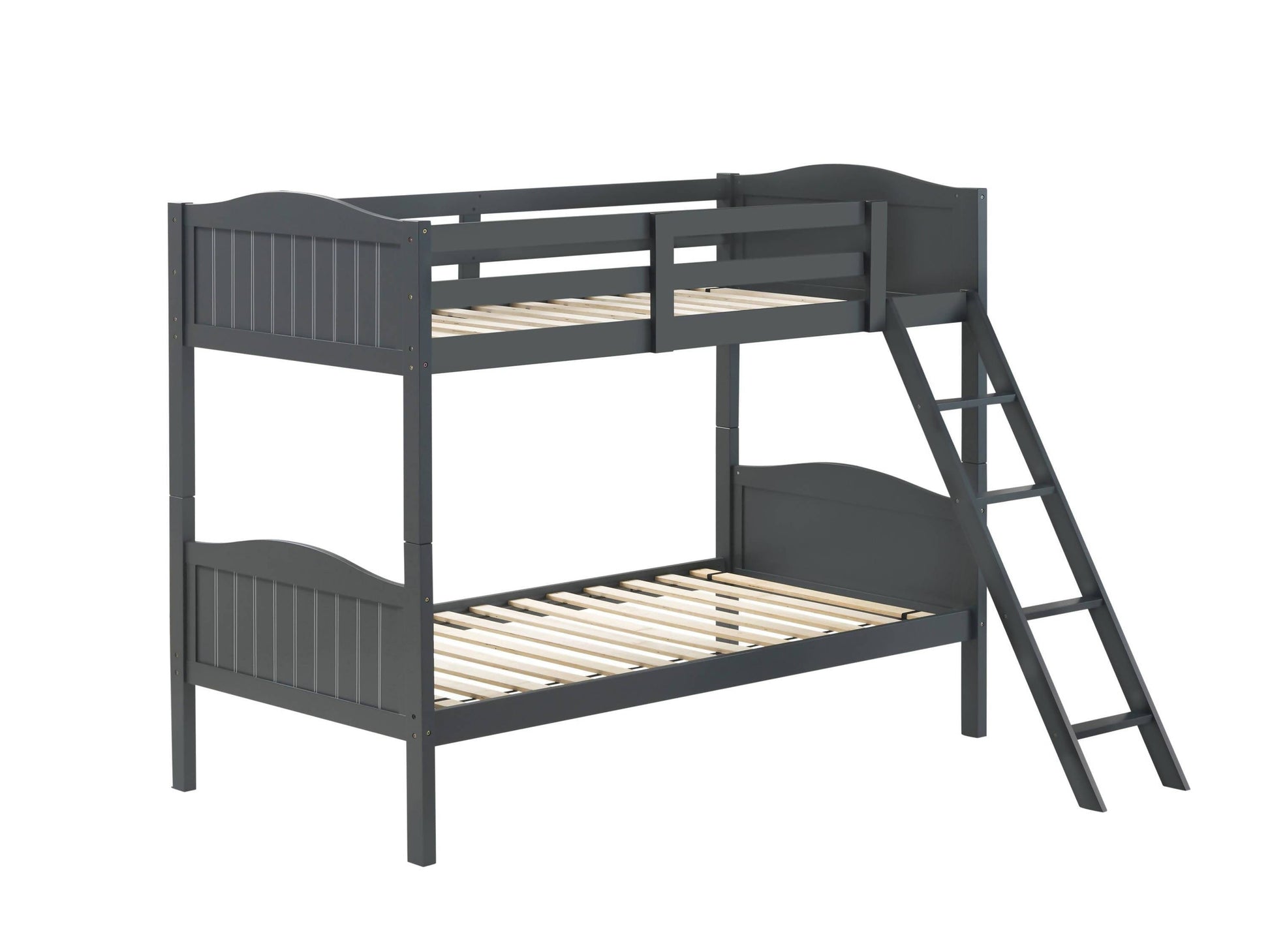 Littleton Twin/Twin Bunk Bed With Ladder Grey - 405053GRY A-Z Store Nadia