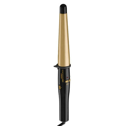 InfinitiPRO by Conair Gold 1 1/4 inch to 3/4 inch Tourmaline Ceramic Curling Wand - C-2016G