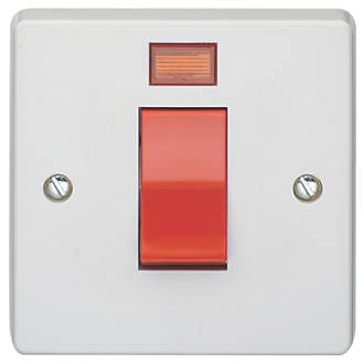 Water Heater Switch, 3x3 - Pilot Switch 32A