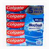 Colgate Max Fresh Toothpaste 5 Units / 206 g / 7.3 oz  Colgate Max Fresh has a freshness that lasts for hours. It promotes teeth whitening by removing surface stains and ignites the power of freshness thanks to its refreshing icy mint flavor-442749