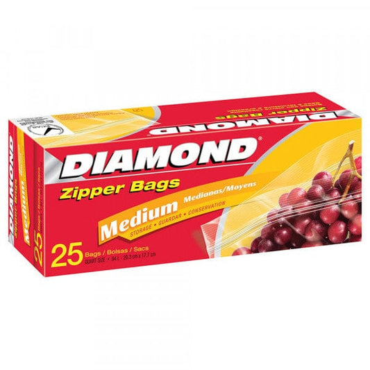Diamond Storage Bags Medium 25Pk - 01090003418 Pie's Variety Store