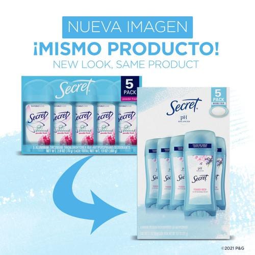 Secret Invisible Solid Deodorant for Women 5 Units / 2.1 oz With a unique pH-balanced formula that works with your body’s natural chemistry, this Secret antiperspirant and deodorant provides long-lasting and reliable 24-hour-418655