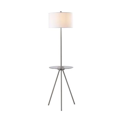 Teamson Home Silver Myra Floor Lamp with Side Table Teamson is a global lifestyle home designs brand bringing joy into every home through beautiful, quality pieces made for stylishly comfortable everyday living-427191