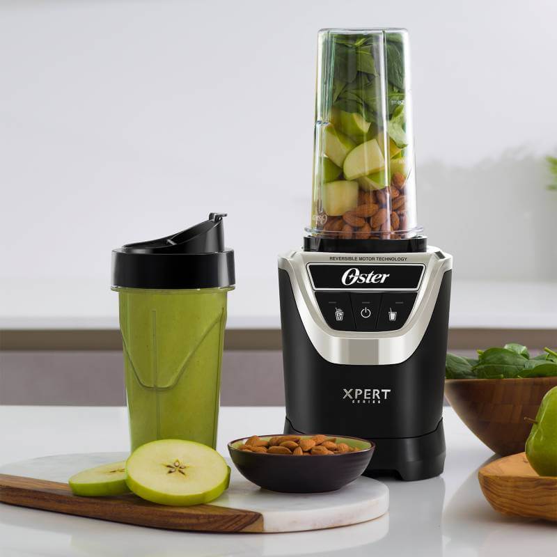 OSTER XPERT PERSONAL BLENDER WITH 2 BLEND N GO, you can get a texture twice as creamy in your preparations in less time. - BLSTXPN7002