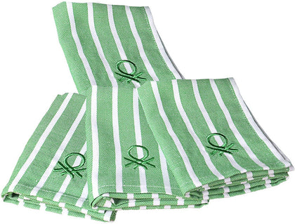 Bennetton 4 Piece Kitchen Towels made of 100% cotton material, can easily remove oil and various residues, saving your time and effort. It is suitable for cleaning and drying tableware and glasses and is necessary for every family use - 0227
