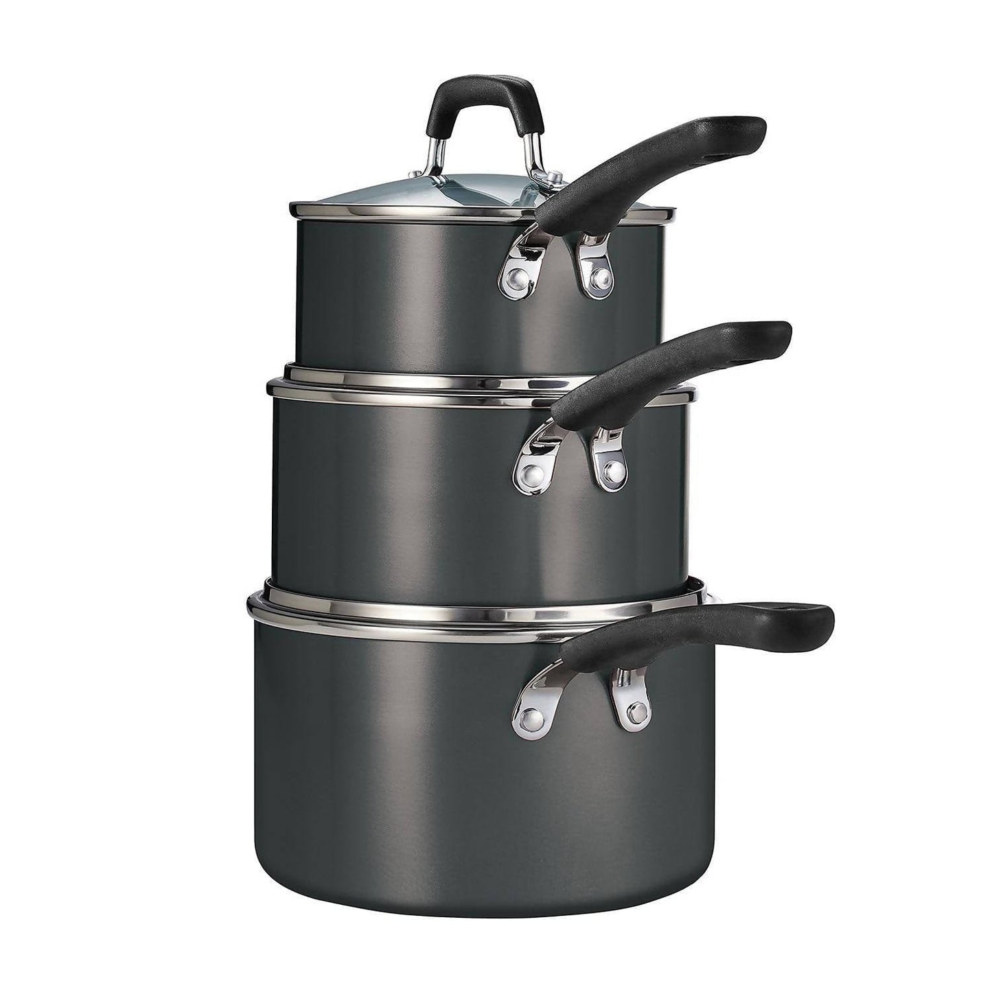 Tramontina Stackable Sauce pans 6pcs This set offers outstanding quality and value with a convenient stack-able design that helps keep your kitchen cabinets organized - 393405 Hannah Frederick