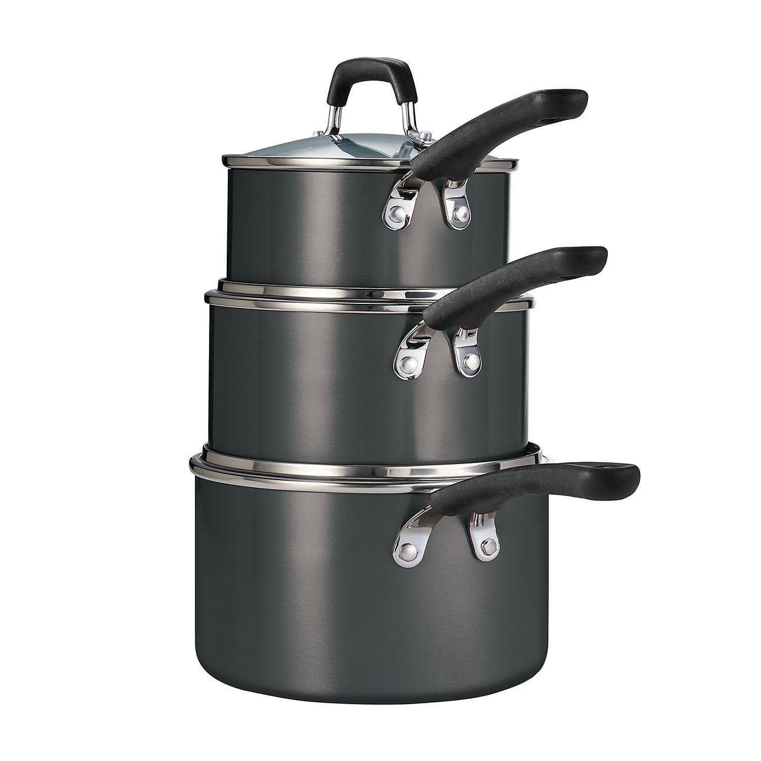 Tramontina Stackable Sauce pans 6pcs This set offers outstanding quality and value with a convenient stack-able design that helps keep your kitchen cabinets organized - 393405 Hannah Frederick