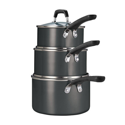 Tramontina Stackable Sauce pans 6pcs This set offers outstanding quality and value with a convenient stack-able design that helps keep your kitchen cabinets organized - 393405 Hannah Frederick