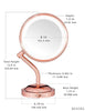 Conair Reflections Double-Sided LED Lighted Vanity Makeup Mirror (Rose Gold) - C-BE4SRG