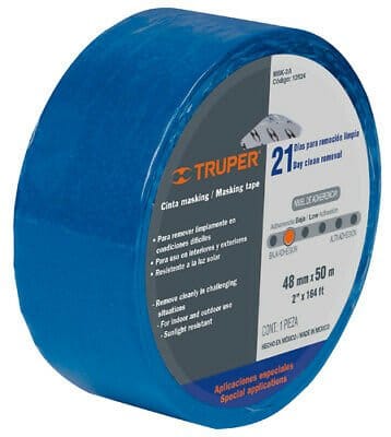 Truper Heavy Duty Multi Surface Painters Tape 1" X 50M with Easy Application & Clean Removal 12622 MEGA