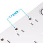 NIPPON  8 outlet AC Power Strip With Triple Usb Ports The Power Strip can expand your office and home’s connectivity, gives ultimate convenience for powering computer electronics, home entertainment, digital USB devices and more-17-81803U Hannah's Variety Store
