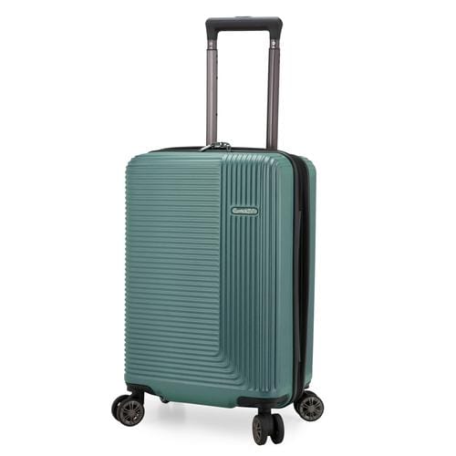 Traveler's Choice Carry-on Ember 56 cm  It has a block handle system, 8 wheels that turn 360°, lined interior and zipper- 445329-0694396172559