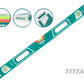 Total Plastic Spirit Level with Rubber Reinforced Ends, Horizontal, Vertical and Diagonal vials.  Suitable for Heavy Duty Professional Maintenance Kit, General Purpose Household and Office Tools and DIY Tools MEGA