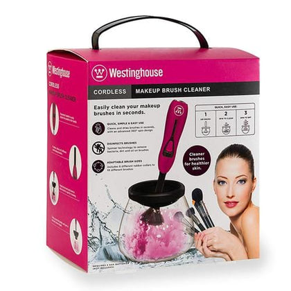 Westinghouse Makeup Brush Cleaner Makeup Brush Cleaner and Dryer Machine, Electric Cosmetic Automatic Brush Spinner, Wash and Dry in Seconds, Deep Cosmetic Brush Spinner for Brushes -WH1128