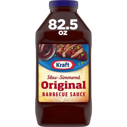 Kraft Original BBQ Sauce 82.5 oz Kraft Original Slow-Simmered BBQ Sauce and Dip adds bold, robust barbecue flavor to almost anything-50630