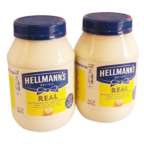 Hellman's Real Mayonnaise 2 Units / 887 ml / 30 oz is one of the favorite ingredients in the most exquisite dishes-242321