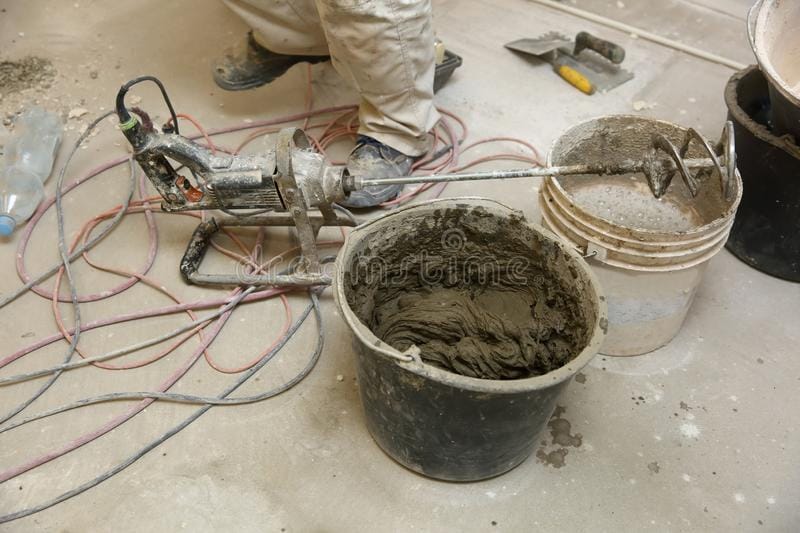 Durable, Heavy Duty, Black Construction Bucket: Perfect for use in carrying cement or tools on the construction site - HD581 MEGA