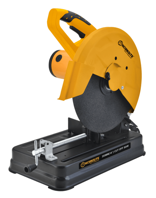 WORKSITE 14 inch (355mm) Metal & Wood Cut Off Machine, 2500W, 22 Amps, Heavy-duty Professional Machine, Adjustable Fence 45° Left or Right. Ideal for Tradesmen, Workshops, Contractors, DIYers, -COS109 Worksite Power Tools