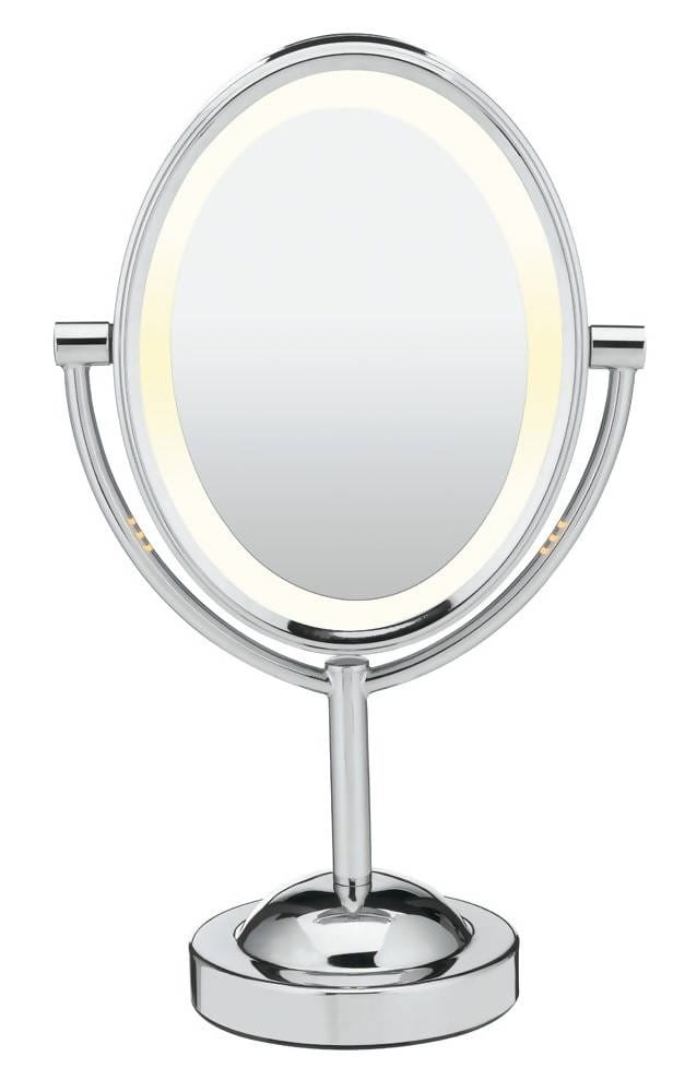 Conair Reflections Double Sided Lighted Vanity Makeup Mirror Polished ebuystt