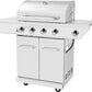 Nexgrill 4 Burner with SideBurner and Griddle grill that’s always ready to fire up soe flavmor for ultimate grilling control, Foldable side shelves provide space flexibility for small patio .Extra griddle for more options-405609 Hannah's Variety Store