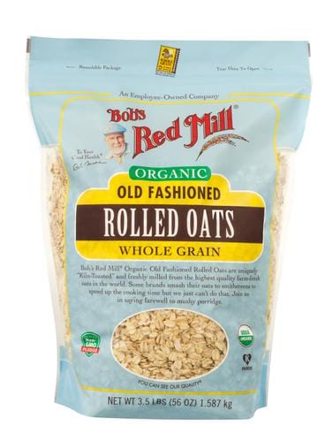 Bob's Red Mill Organic Rolled Oats 56 oz / 1.59 kg are a delicious, wholesome cereal that will give you lasting energy throughout the morning-39997