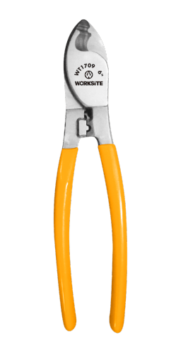 WORKSITE 6 Inch Cable Cutter. High-Quality Cable Cutter Hand Tool. Hardware Cutter Plier 6″/160mm Cable Cutter. Suitable For Cutting Cables Inside Narrow Spaces. Made From Heavy Duty Stainless Steel Metal. WT1709