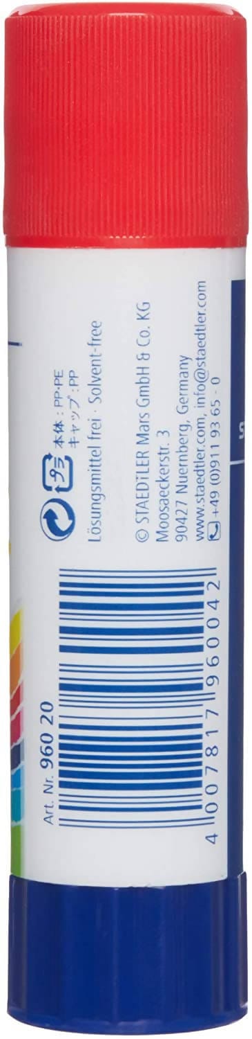 Staedtler ﻿Noris Club Large Glue Stick is multi-purpose for bonding paper, cardboard, photos, labels, fabric, plastic and many other surfaces - 960 40S1 Pie's Variety Store