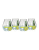 Riedel Gin Set (Set of 4) of the space-saving glass collection O wine tumbler attracts attention through its stemless design. This set is ideal for everyday use and for every occasion. It is fun, feels good to hold, looks trendy and it works! - 5414/67