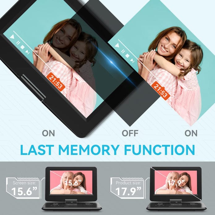 Digital Multimedia Portable Video Player The larger screen size the more friends can join you to watch the film. The DVD player break-point memory function will pick you up from where you left last time -DMP-VP Hannah's Variety Store