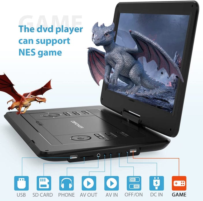 Digital Multimedia Portable Video Player The larger screen size the more friends can join you to watch the film. The DVD player break-point memory function will pick you up from where you left last time -DMP-VP Hannah's Variety Store