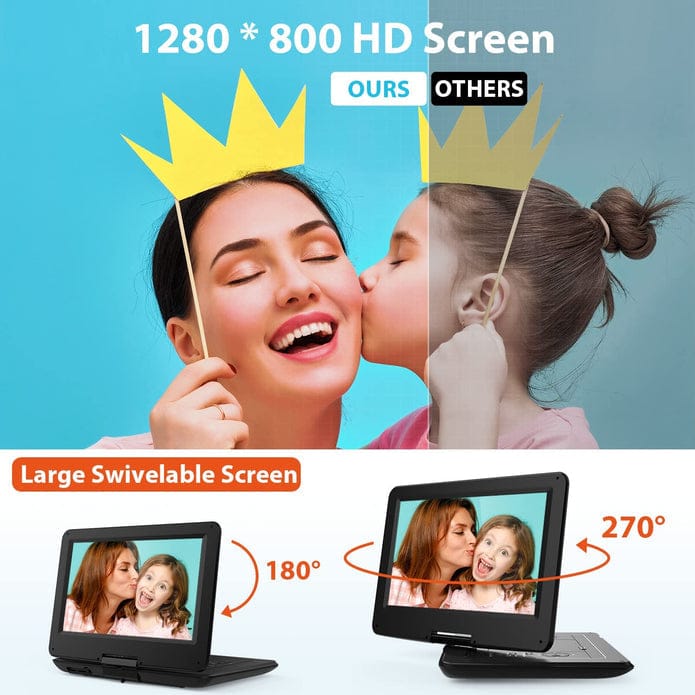 Digital Multimedia Portable Video Player The larger screen size the more friends can join you to watch the film. The DVD player break-point memory function will pick you up from where you left last time -DMP-VP Hannah's Variety Store