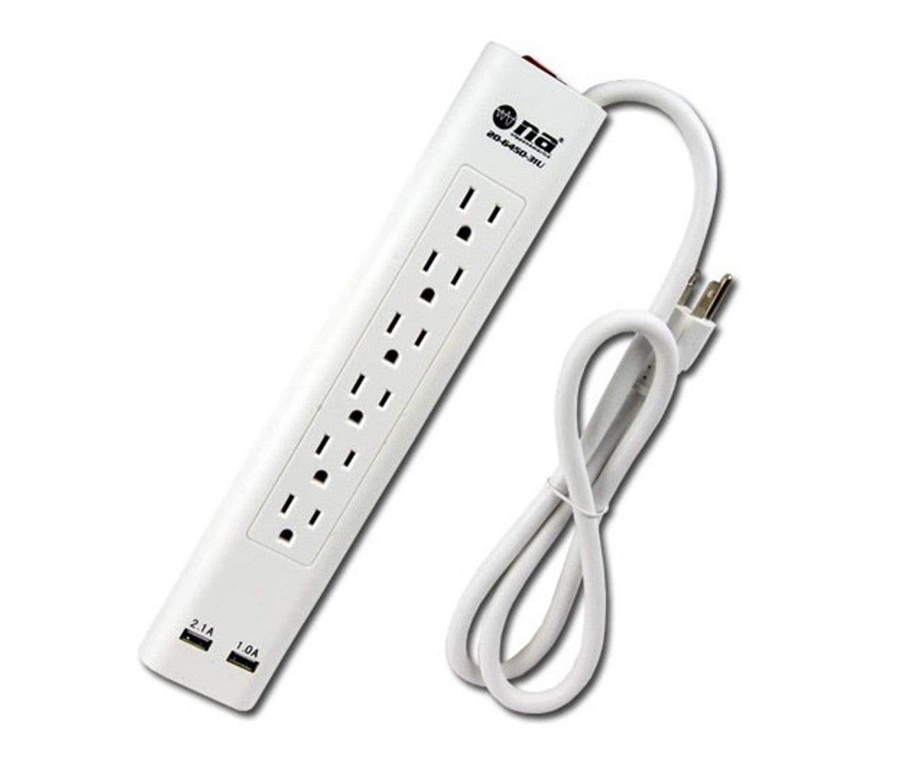 Power Strip Nippon America WITH USB 6 OUTLET The function of surge protector is to limit the instantaneous overvoltage flowing into the power line and signal transmission line to the voltage range that the equipment or system can withstand  -20-6450-31U