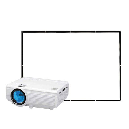 RCA, 480P LCD HD Home Theater Projector with Bonus 100 inch  Fold up Projector Screen-RPJ161