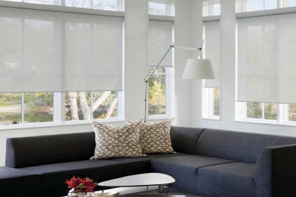 Hunter Douglas  Designer Roller Shades - 71 1/2" W x 78"H Great for both modern and traditional styles, the smooth operation and chic style- Hunter -3 ebuystt