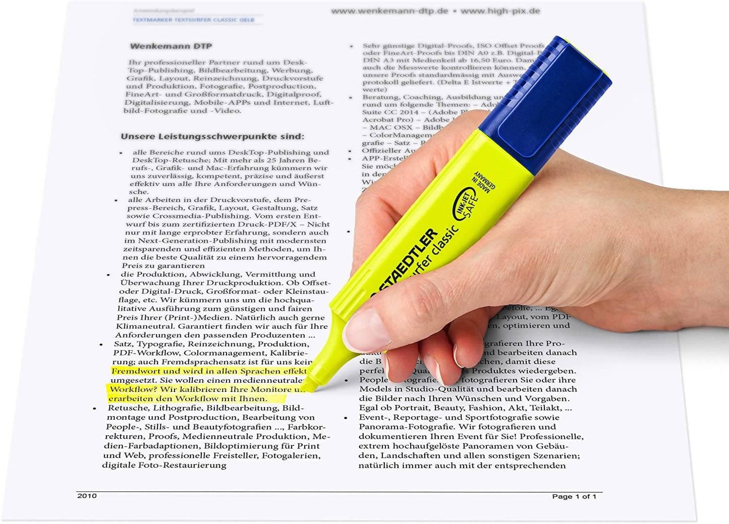 Staedtler Textsurfer Classic 364 Highlighters - Assorted Colours (Pack of 4) are great for work or school as it helps you to emphasize important information - 364-WP4 Pie's Variety Store