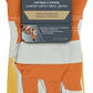 Truper Leather- Cotton Fabric Gloves with Leather Reinforcement in Palm, Index Finger and Thumb, Elastic Band on Top of the Wrists and Polyester Lining. Ideal for Heavy-Duty Applications, Manual and Power Tools Handling and General Purposes - 14246 MEGA