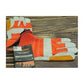Truper Leather- Cotton Fabric Gloves with Leather Reinforcement in Palm, Index Finger and Thumb, Elastic Band on Top of the Wrists and Polyester Lining. Ideal for Heavy-Duty Applications, Manual and Power Tools Handling and General Purposes - 14246 MEGA