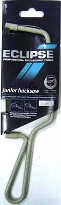Eclipse 6" Junior Hacksaw with Epoxy Coated Steel Frame. 0.25" Thickness, 2.625" Width, 10.5" Length, 32tpi Metal Cutting Blade Included, Epoxy Coated Steel Frame - 70-14JR MEGA