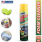 Abro Clean All 650ml Foam Cleaner, Deep Cleaning, Foaming Action Lifts Out Dirt and Removes Stains from Upholstery, Vinyl, and Carpeting, Fresh Lime Scent, Includes Brush Cap - FC-650 (MABRO012) MASMEGA