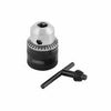 Toolcraft 3/8 inch Drill Chuck with Key with Hardened Body and Tip for Durability, Heavy Duty. Ideal for Impact Drill, Hammer Drill, Rotary Drill and more  - TC3480.