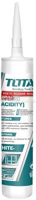TOTAL Acetic Silicone Sealant Transparent 300ml (THT3512)