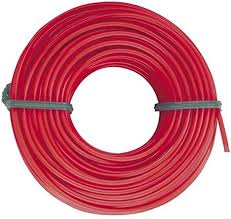 Truper Round Trimmer Line 2.7mm x 12m  Red Landscaping Line for Use in Public Areas, Clearing of Residential and Commercial Properties- 17629 MEGA