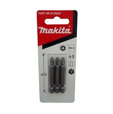 Makita #3 Phillips Bit Insert 3pack.For use with corded and cordless drills and impact drivers.- B-25834