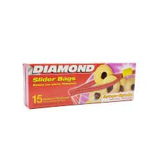 Diamond Freezer Bags Medium (30 Bags) - These high-quality freezer bags are designed to keep your food fresh and protected, ensuring that you always have delicious and nutritious meals ready to go - 01090063083 Pie's Variety Store