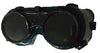 Toolcraft Welding Goggle with Soft PVC Frame and Lens Shade #5, Adjustable Straps, 4- Vent Ventilation, Flip-up lenses. Ideal for Welding, Torching, Steam Punk Costume Play and More - TC0873