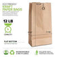 Brown Paper Lunch Bags, Paper Grocery Bags, Durable Kraft Paper Bags 10lb 100 Pack-  These multipurpose bags can hold canned foods, sandwiches and just about anything - 43100001004 Pie's Variety Store